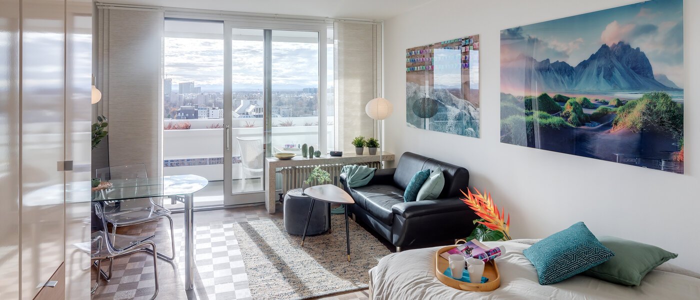 appartement München Arabellapark 01 pièce à vivre 4263