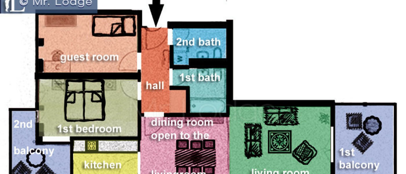 appartement München Parkstadt Schwabing 01 plan d'étage 4318