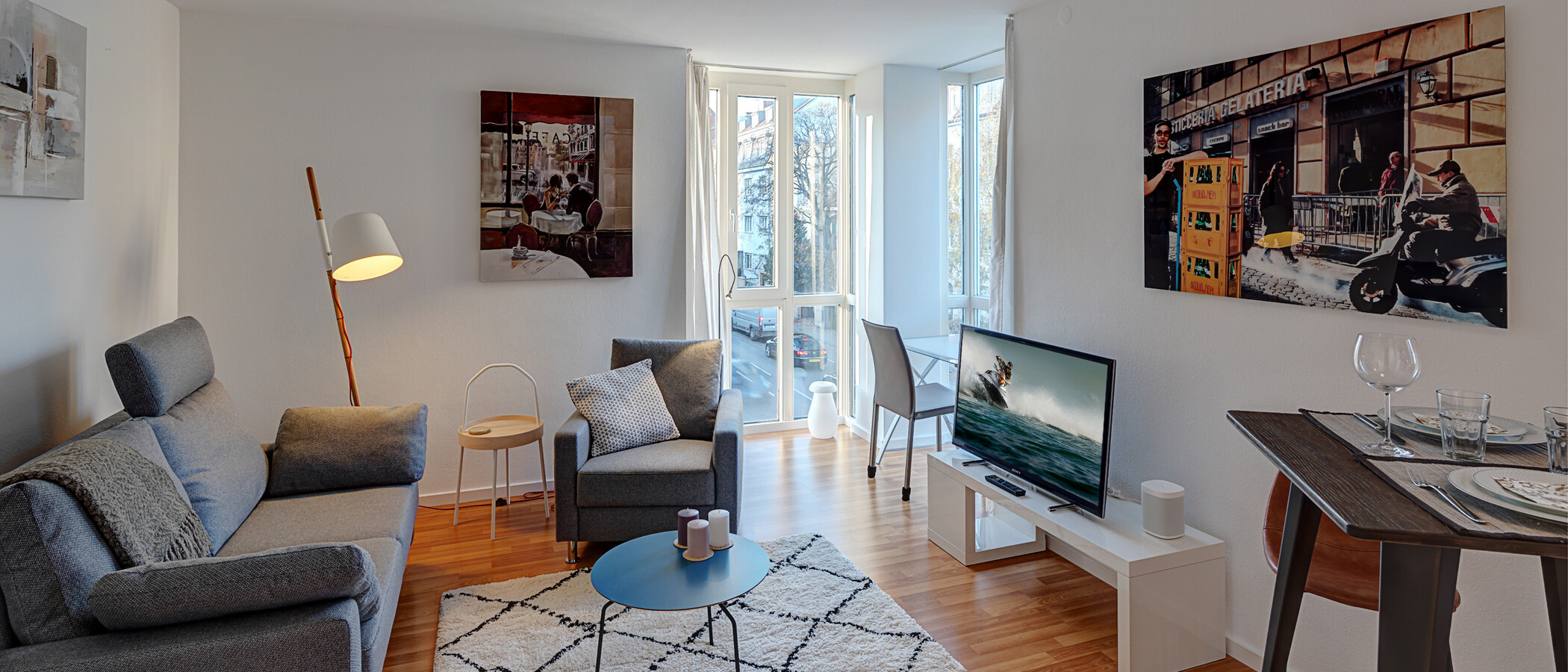 appartement München Schwabing (rechts der Leopoldstraße) 02 pièce à vivre 4338