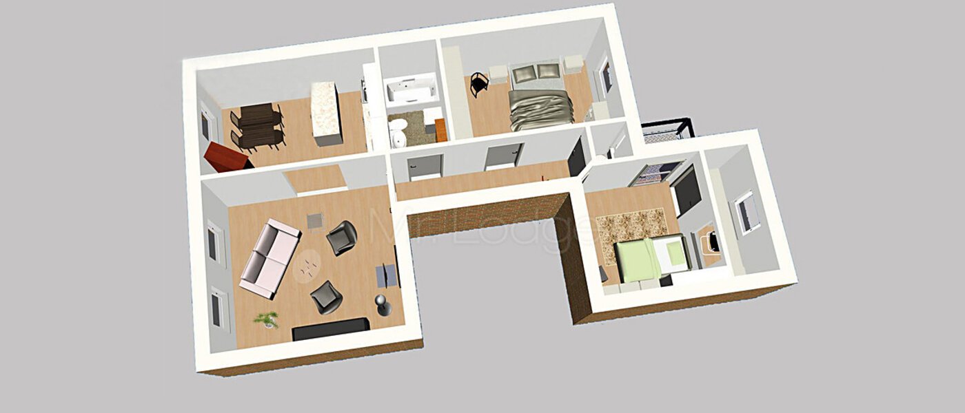 appartement München Gärtnerplatzviertel 01 plan d'étage 4368