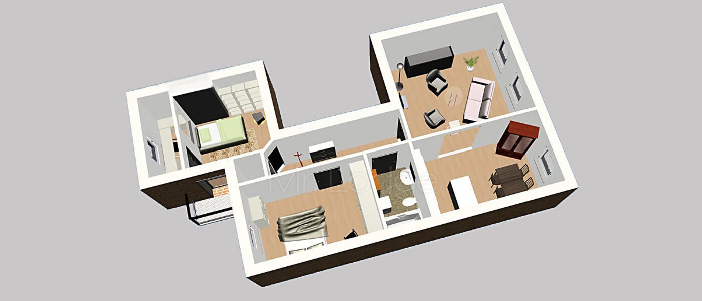 appartement München Gärtnerplatzviertel 02 plan d'étage 4368