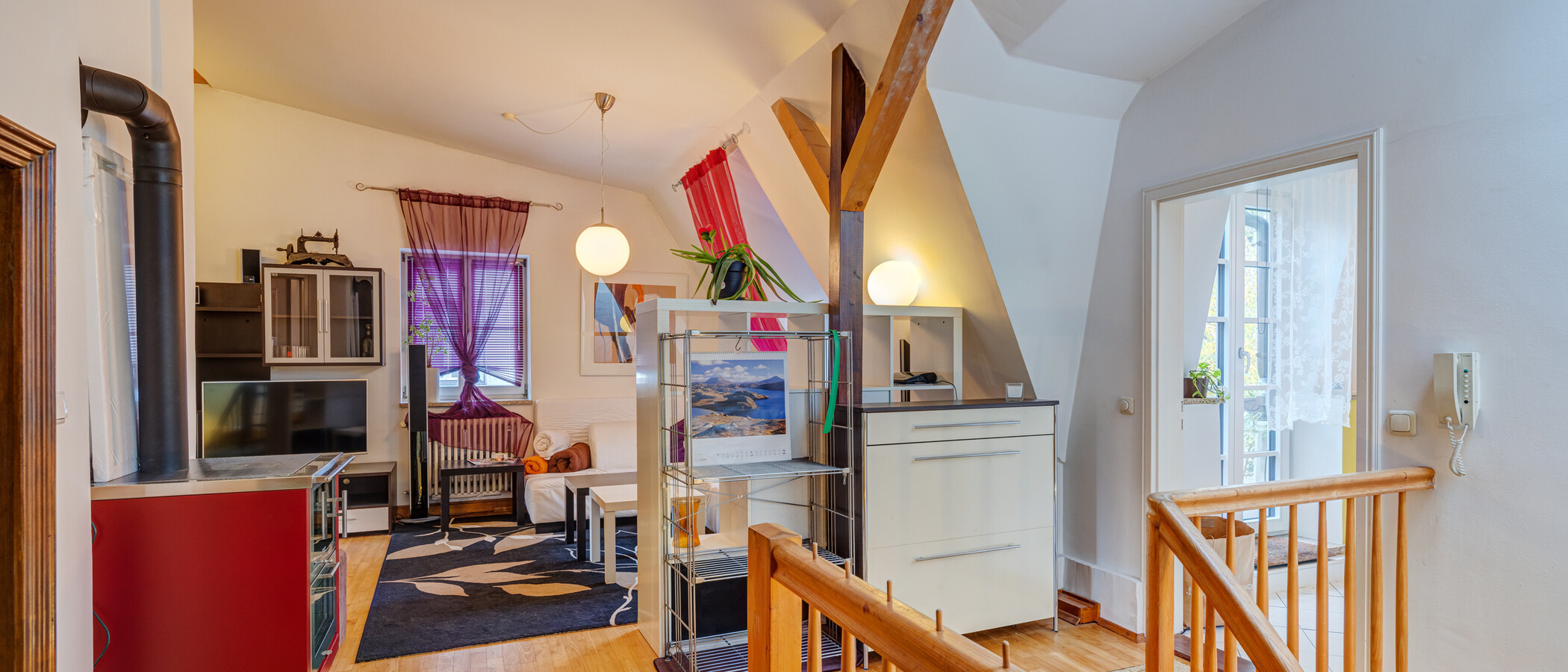 appartement sous les toits München Giesing 01 pièce à vivre 4477