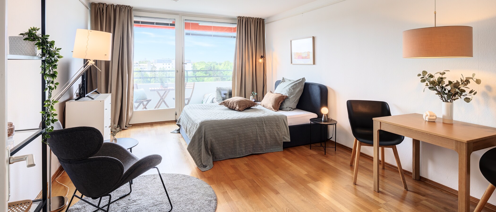 appartement München Schwabing 01 pièce à vivre 4700