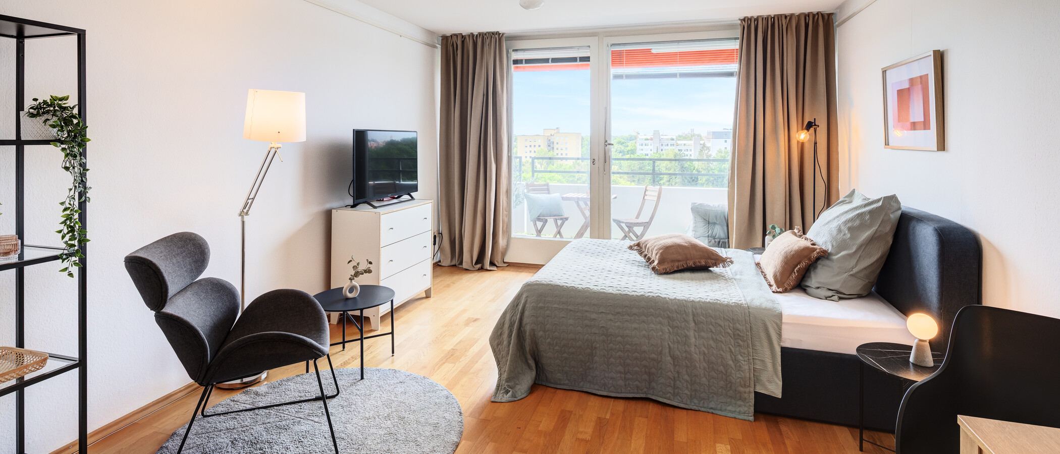 appartement München Schwabing 02 pièce à vivre 4700
