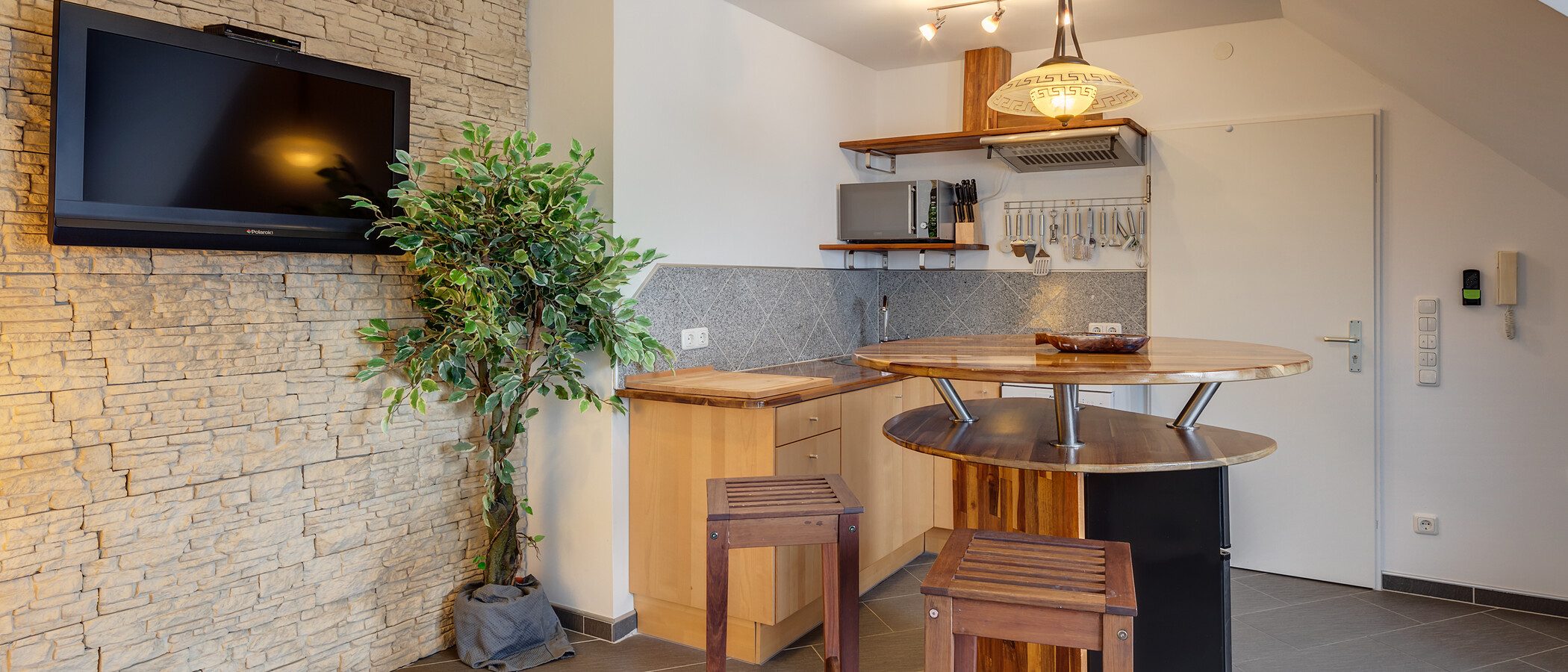 appartement sous les toits Unterföhring 03 pièce à vivre 4788