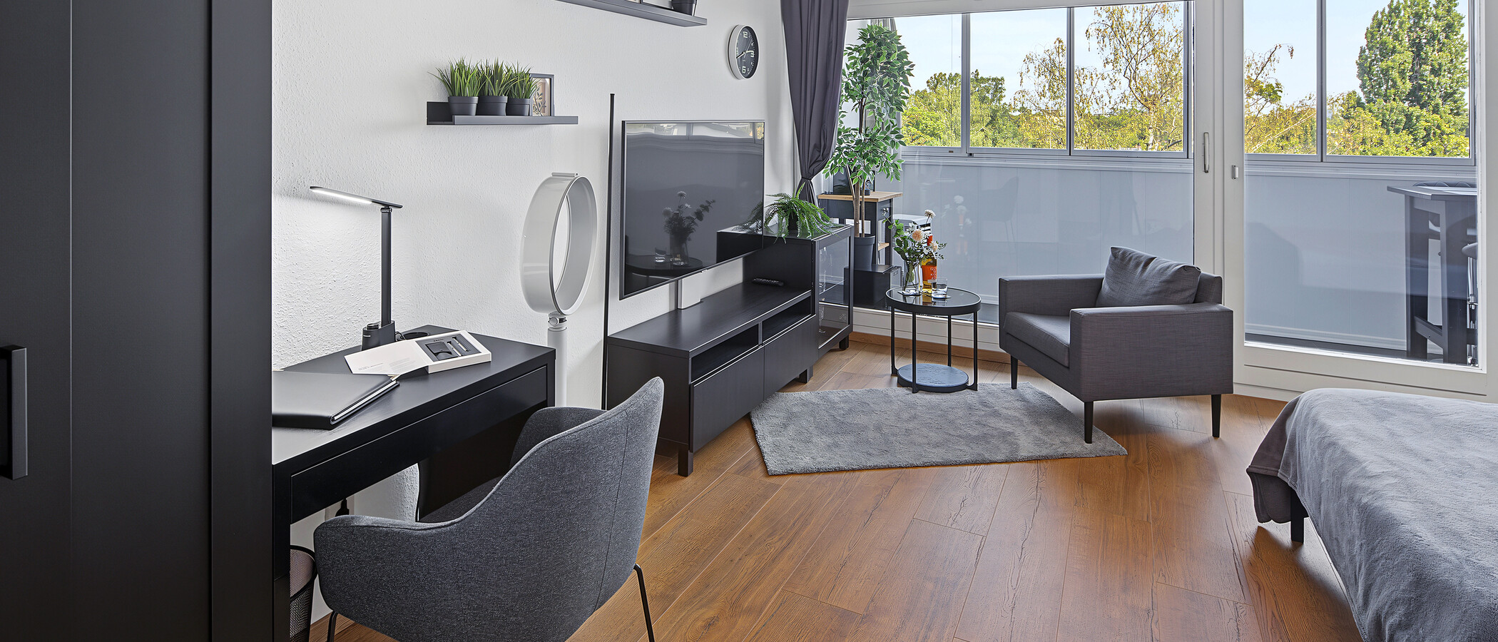 appartement München Moosach 02 pièce à vivre 4969
