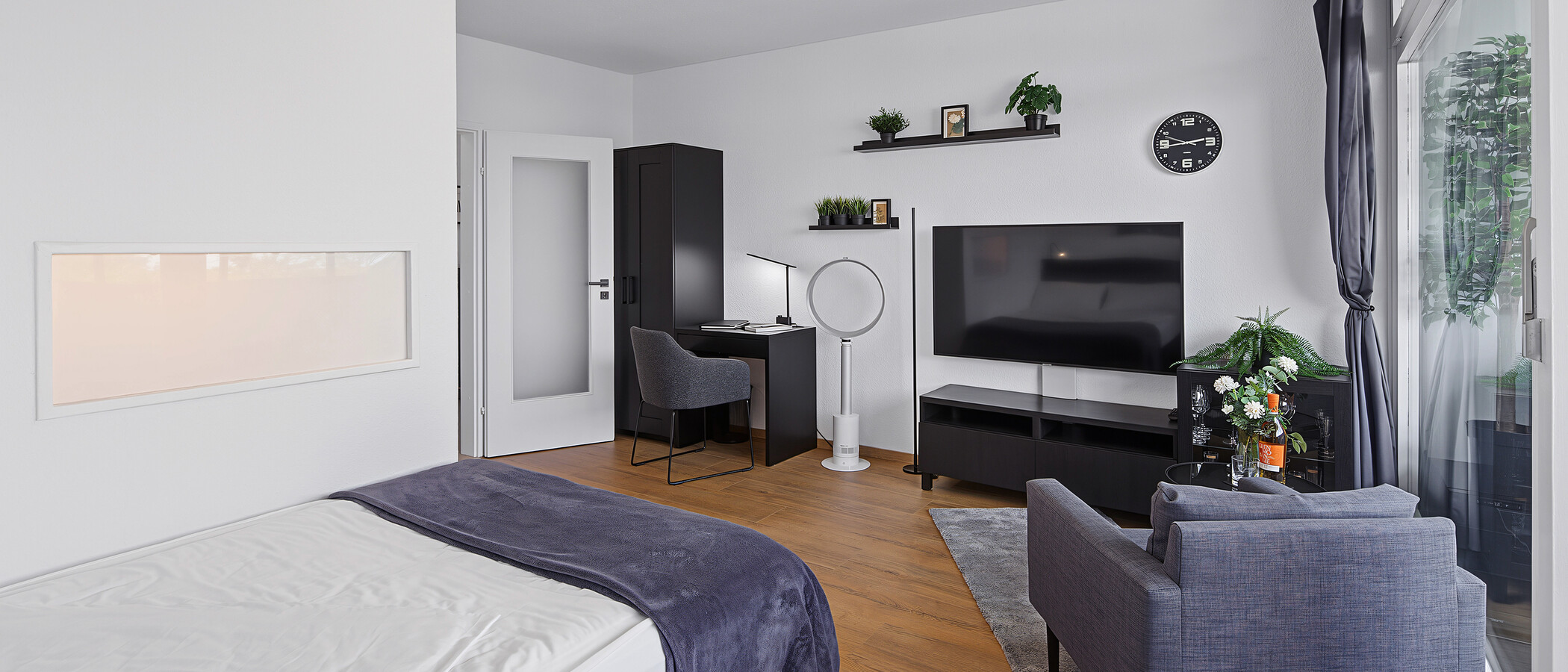 appartement München Moosach 03 pièce à vivre 4969