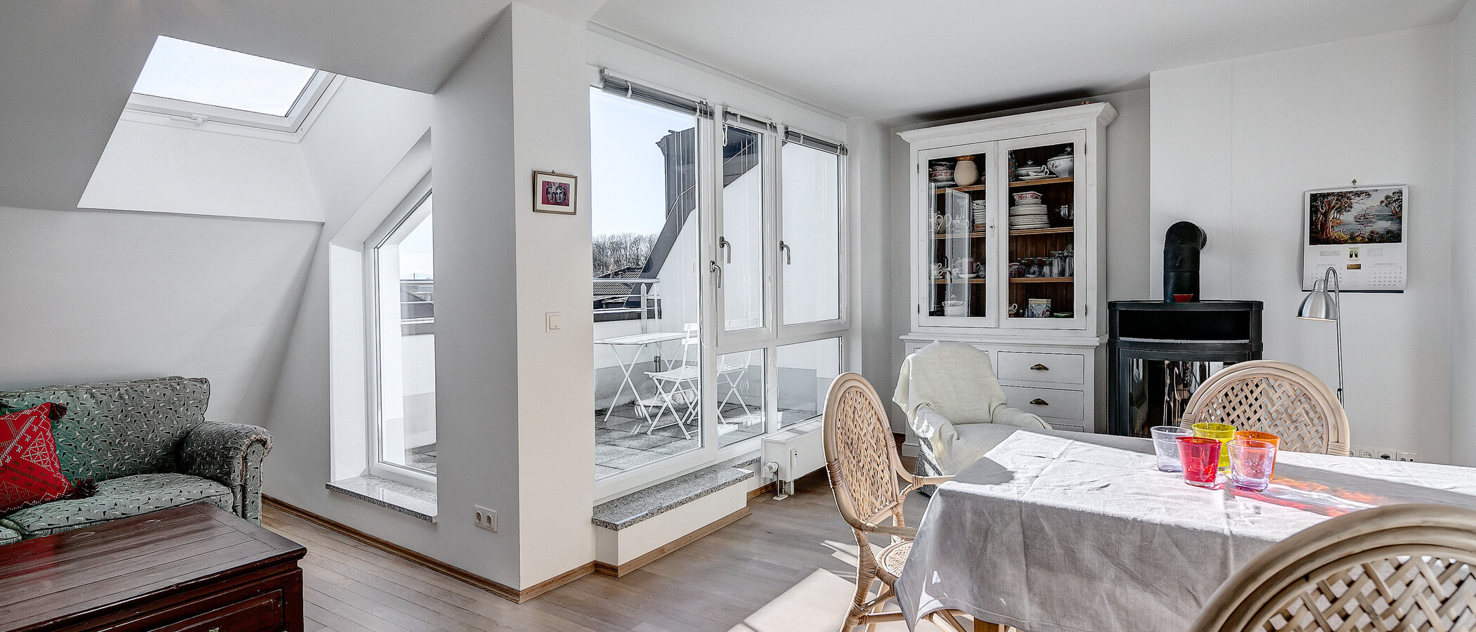 appartement avec terrasse sur le toit München Schwabing-West 02 salon 5041
