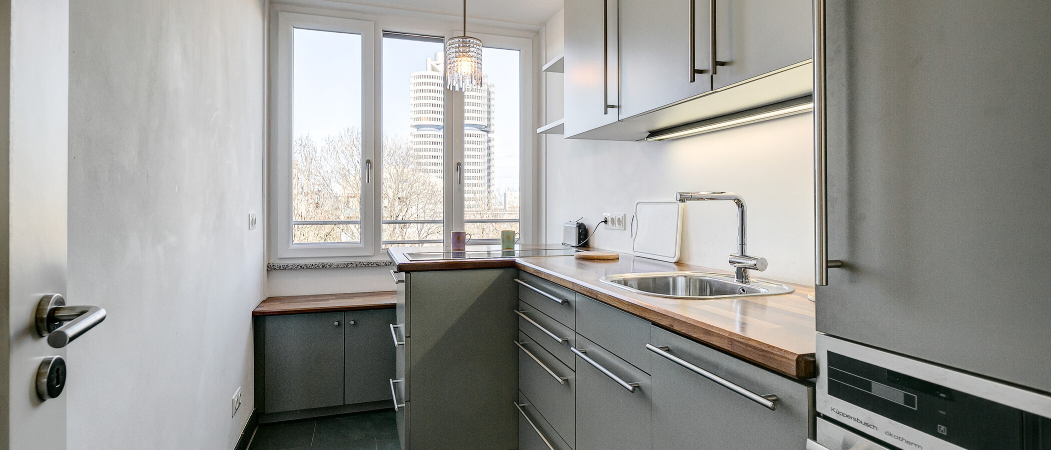 appartement avec terrasse sur le toit München Schwabing-West 01 cuisine 5041
