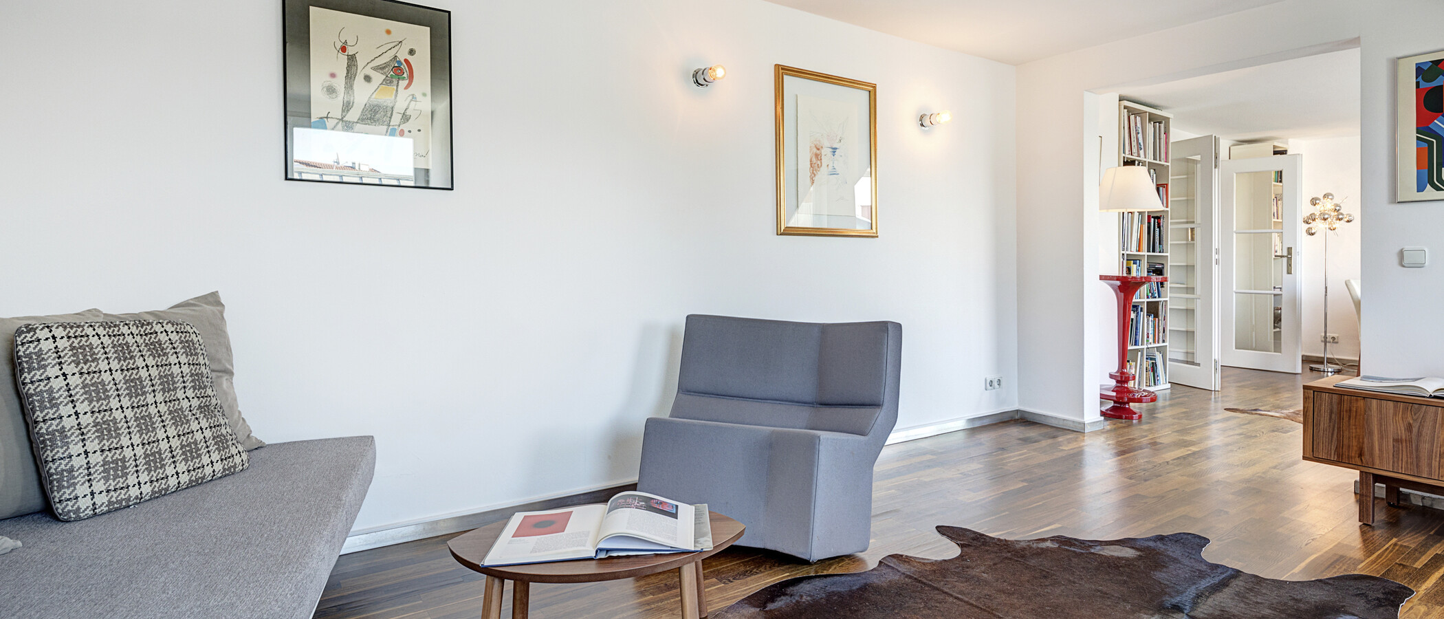 appartement avec terrasse sur le toit München Maxvorstadt 02 salon 5221