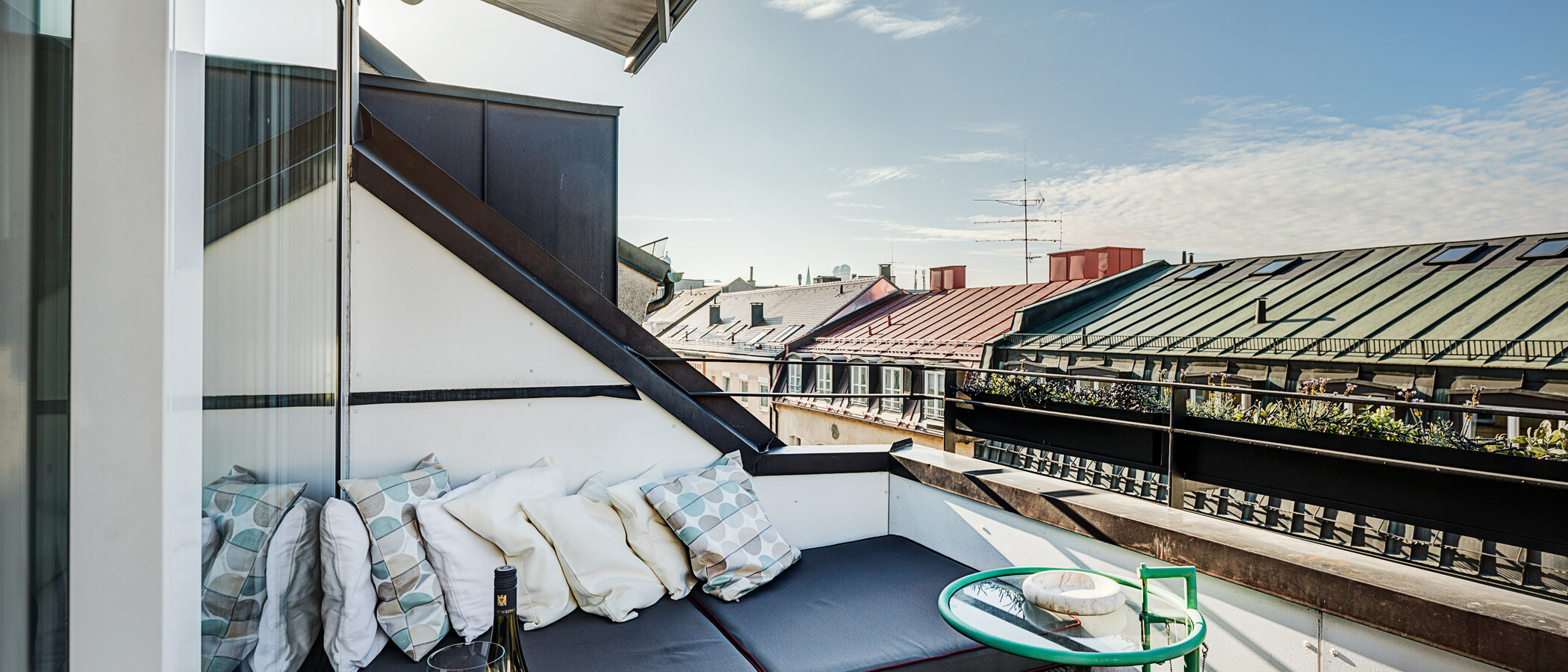 appartement avec terrasse sur le toit München Maxvorstadt 01 terrasse 5221