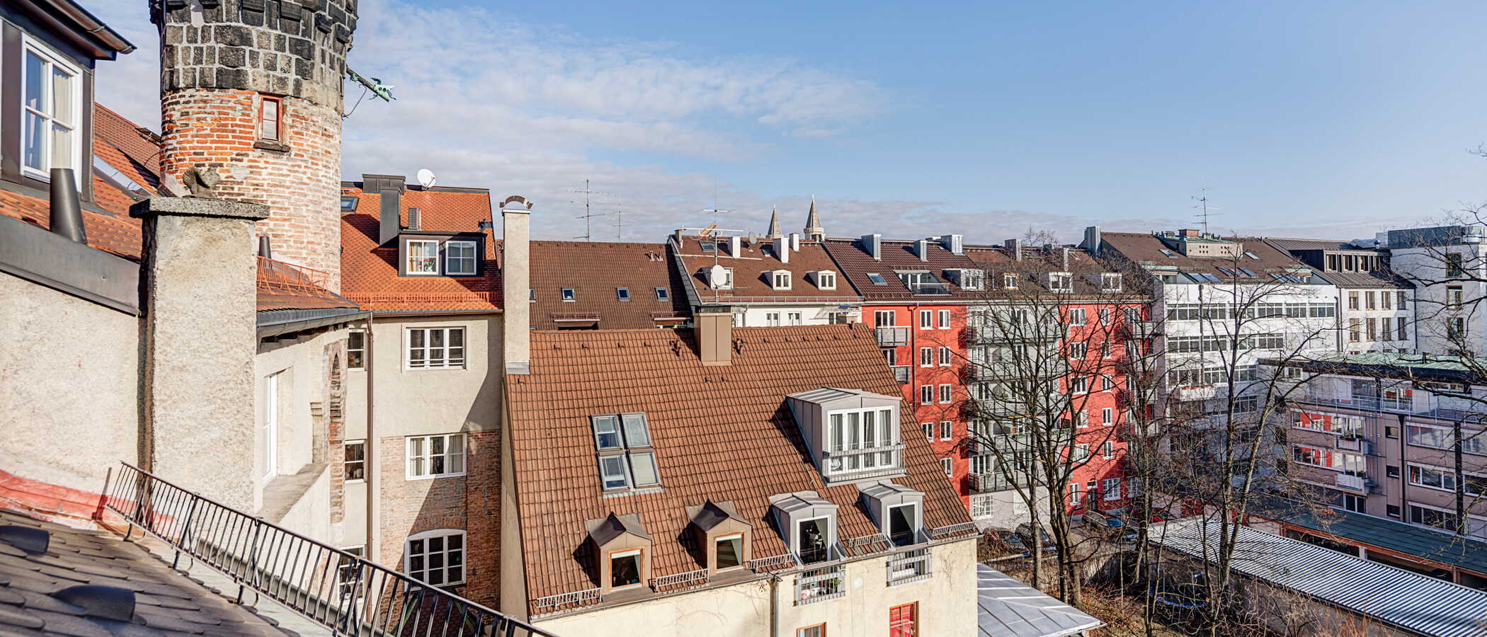 appartement avec terrasse sur le toit München Maxvorstadt 04 vue 5221