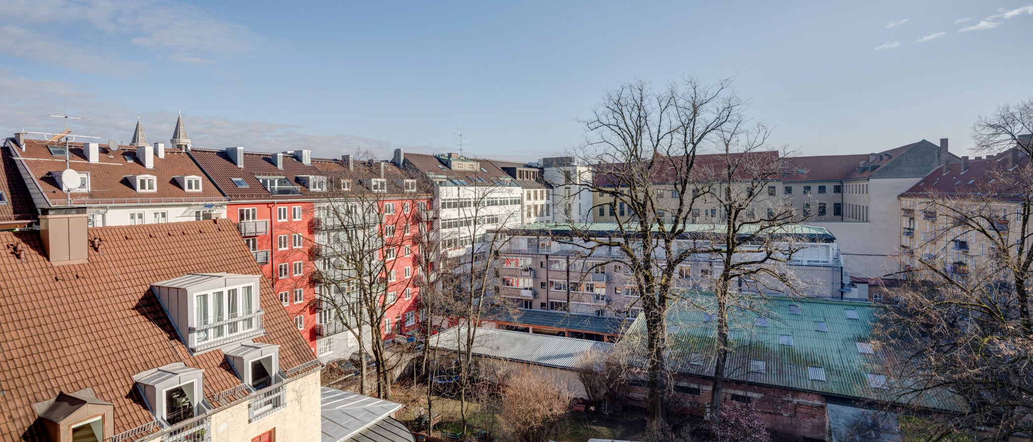 appartement avec terrasse sur le toit München Maxvorstadt 05 vue 5221