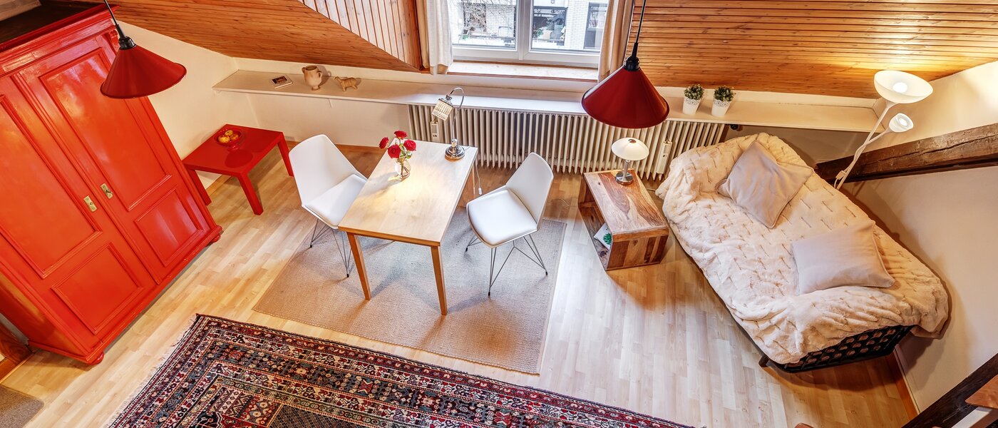 appartement sous les toits München Solln 05 pièce à vivre 5327