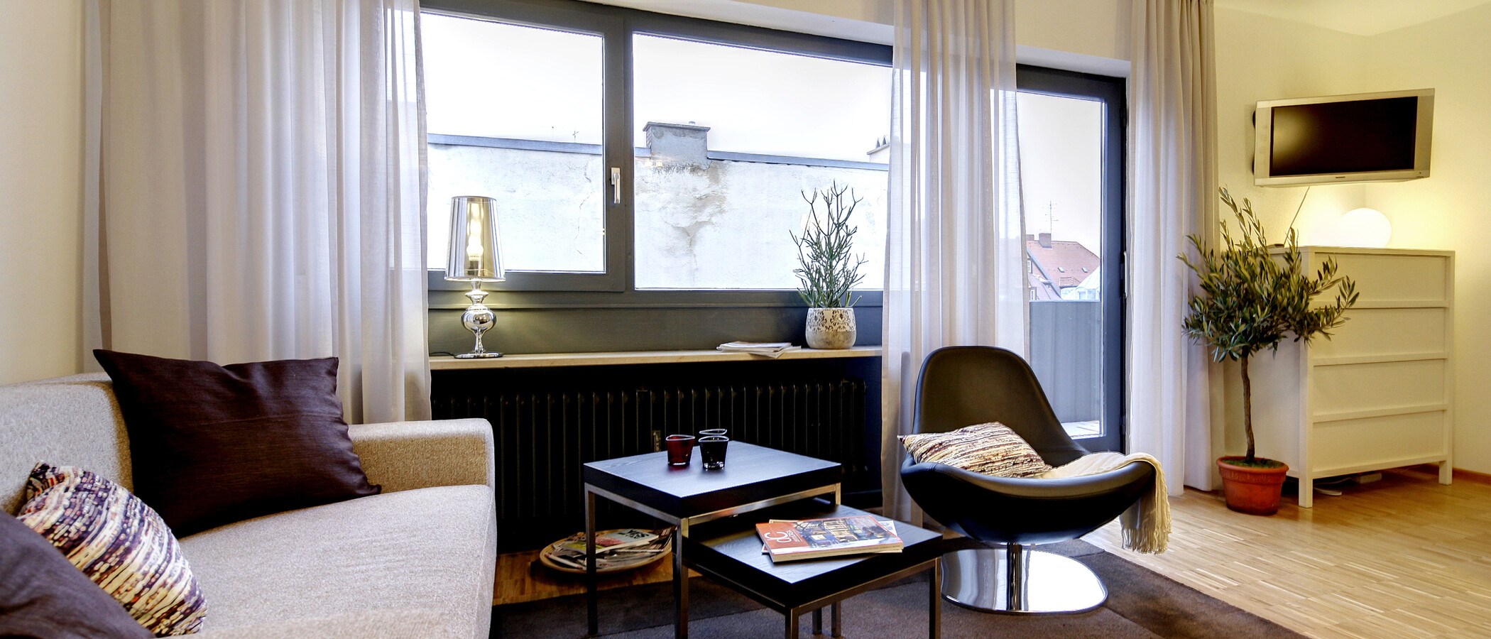 studio München Isarvorstadt 02 pièce à vivre 5346