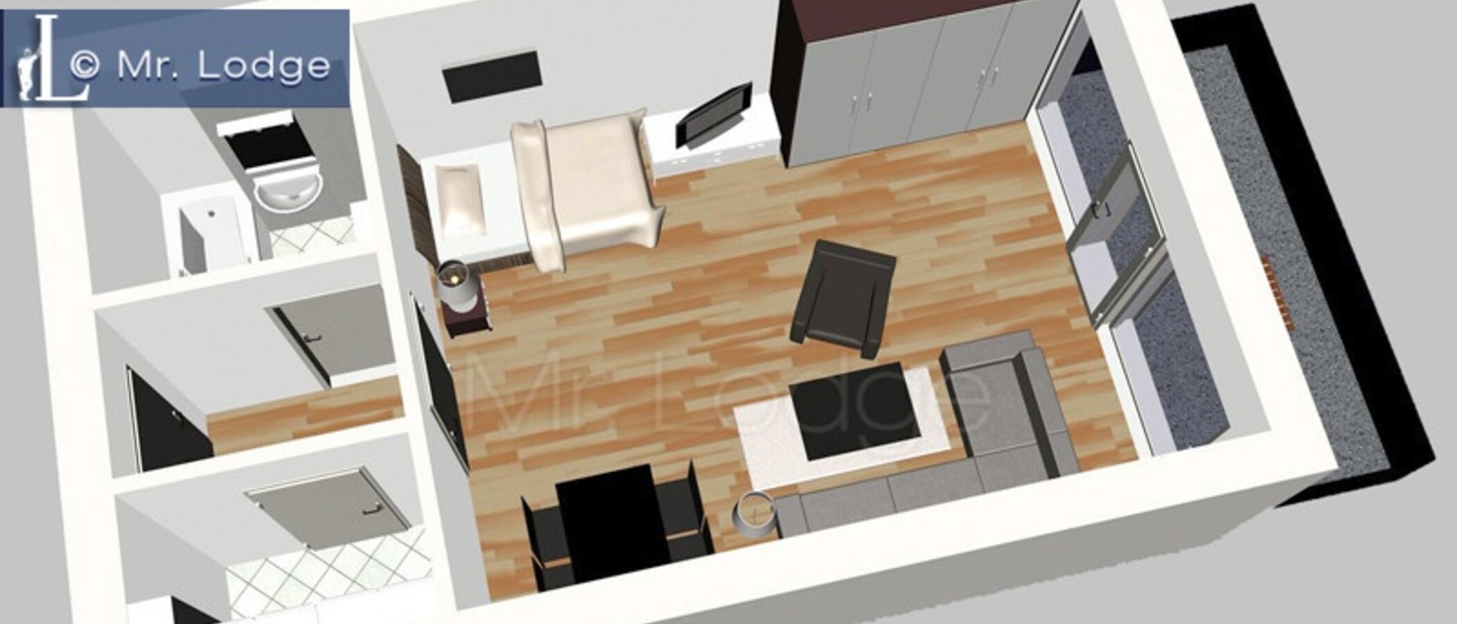 appartement München Schwabing (rechts der Leopoldstraße) 02 plan d'étage 5388