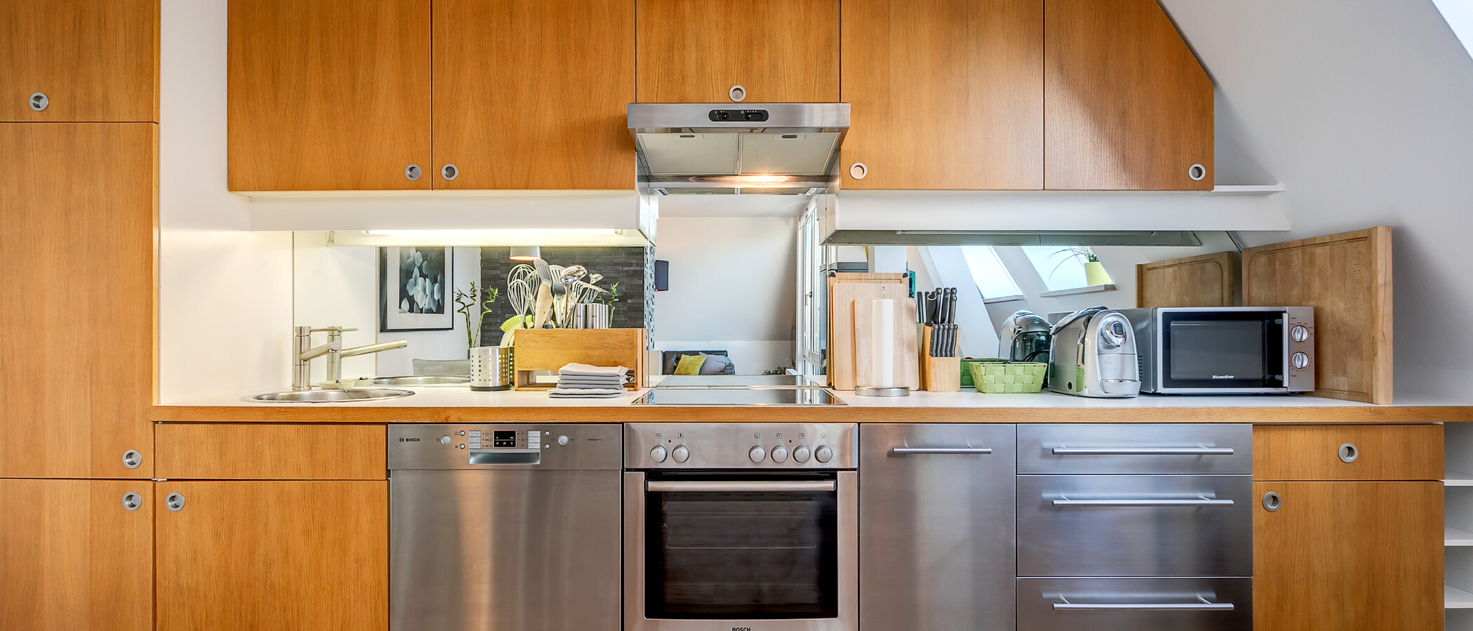 appartement avec terrasse sur le toit München Isarvorstadt 02 cuisine 5524