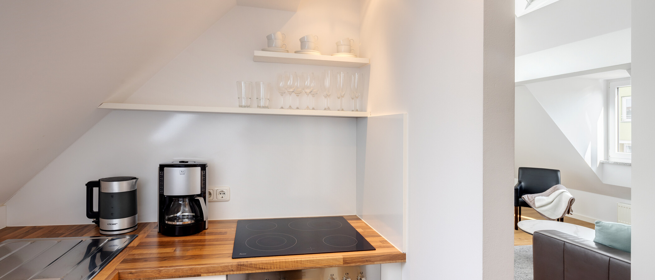 appartement sous les toits München Schwabing 02 cuisine 5576