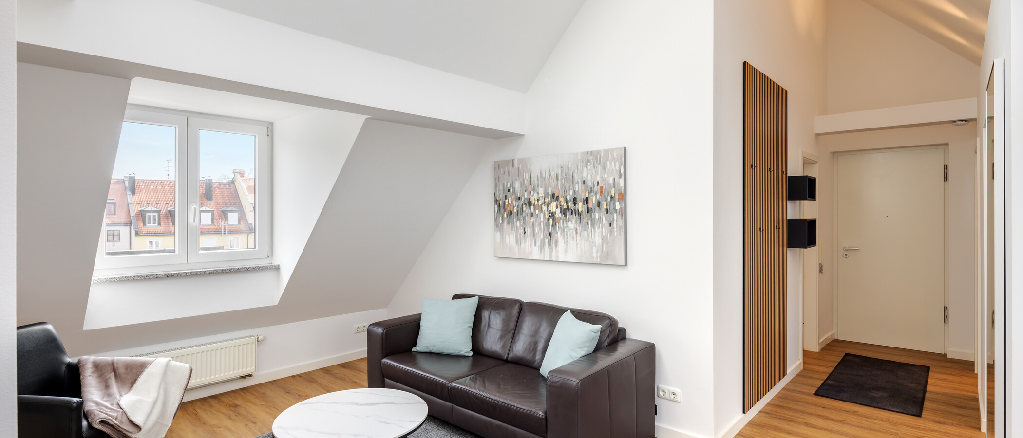 appartement sous les toits München Schwabing 02 pièce à vivre 5576