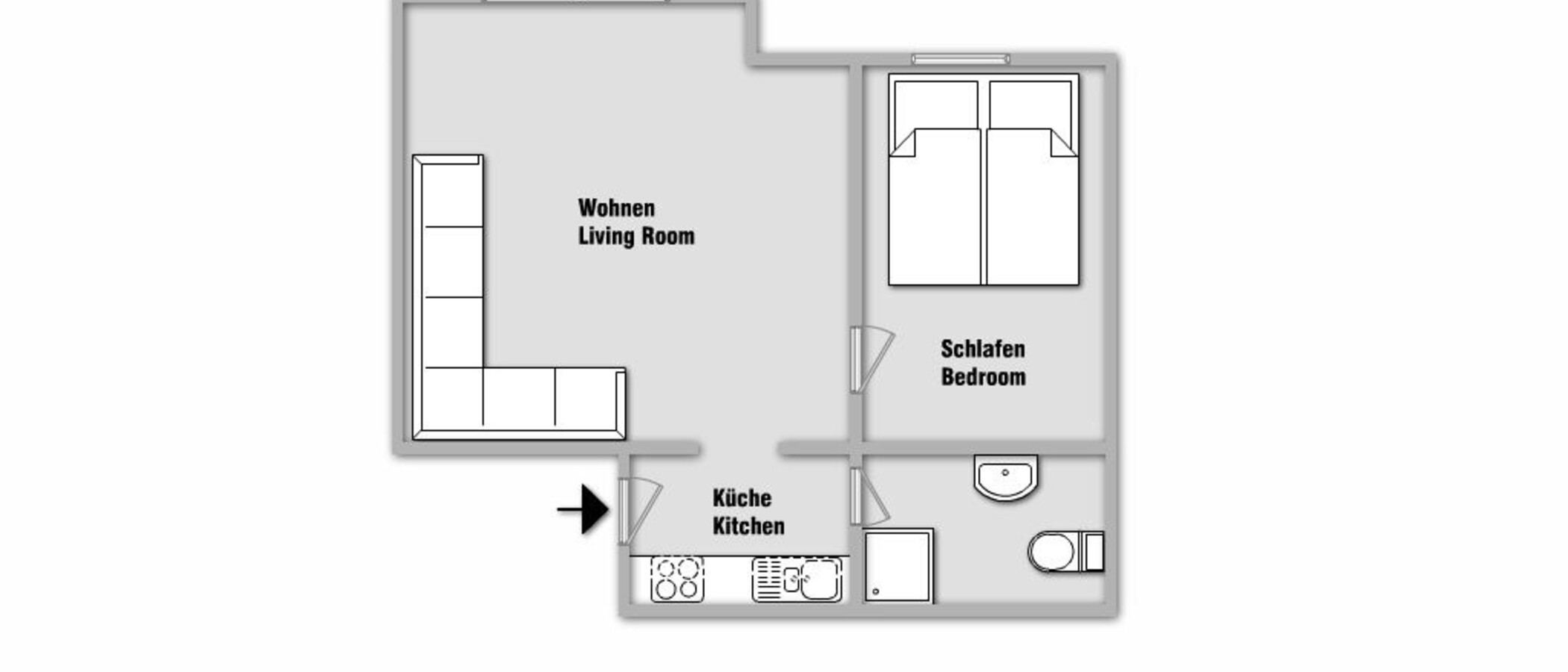 appartement München Nymphenburg-Gern 01 plan d'étage 5680