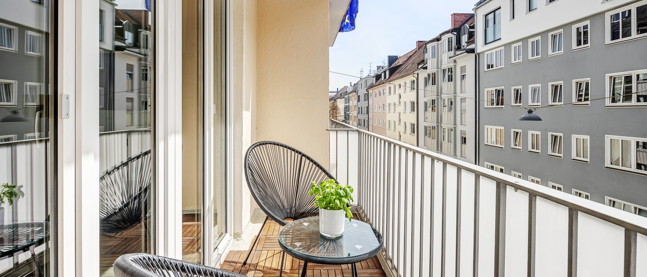 appartement München Maxvorstadt - Universitätsviertel 03 balcon 5930