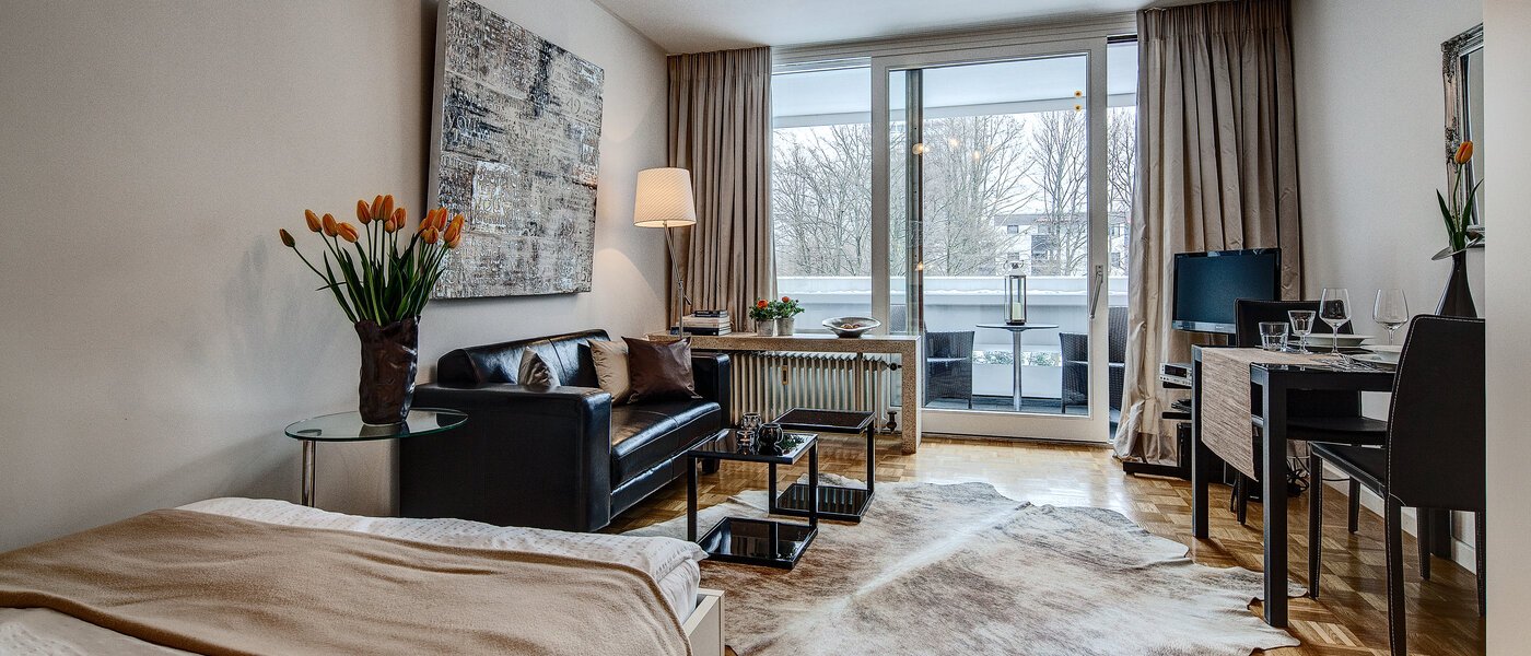 appartement München Arabellapark 01 salon 6126