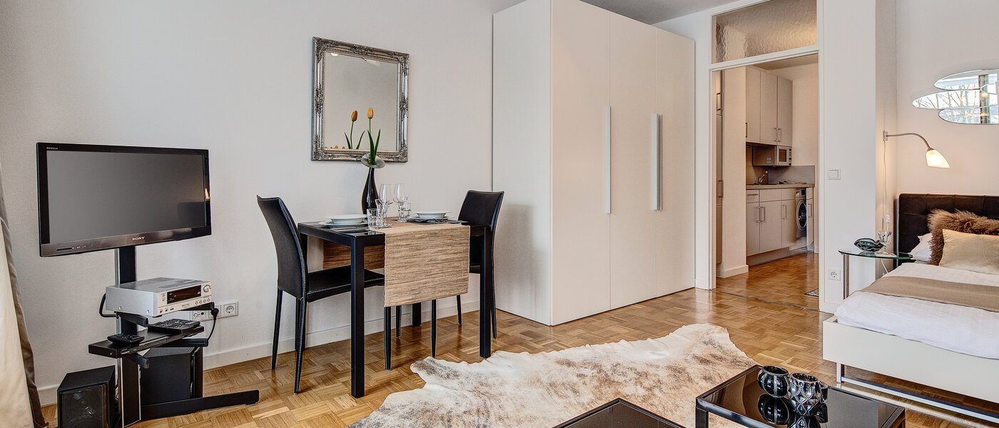 appartement München Arabellapark 03 salon 6126