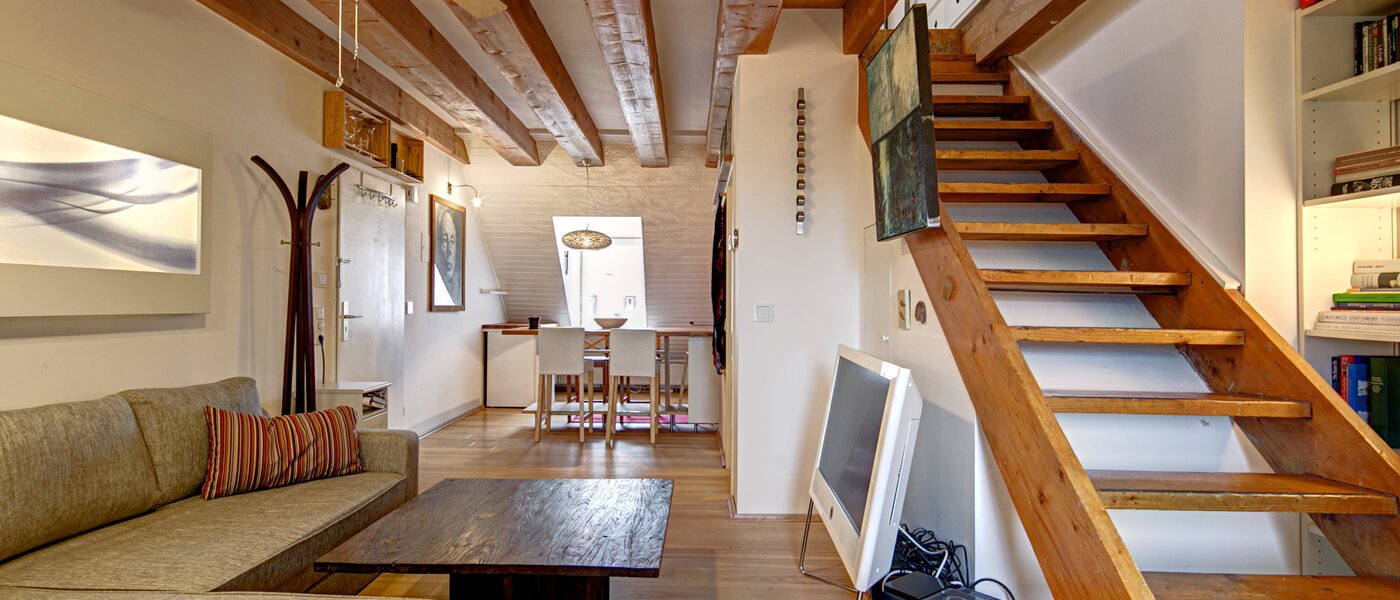 appartement style maisonnette München Neuhausen 02 salon 6179