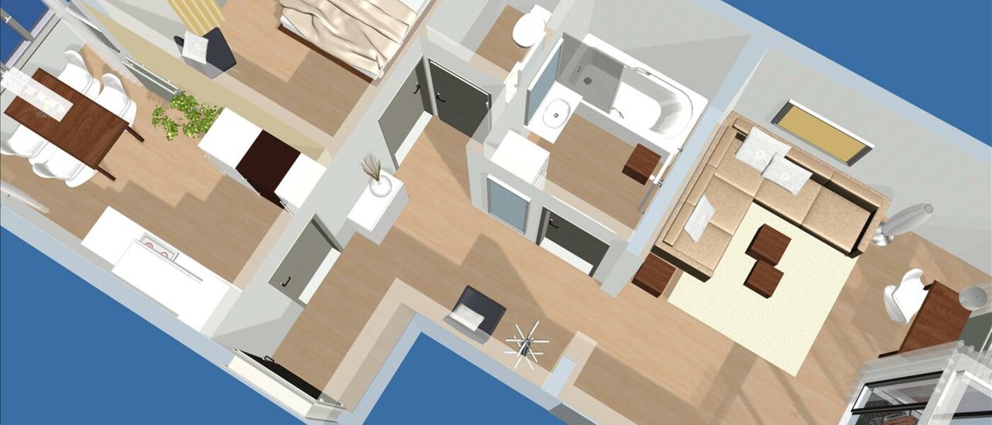 appartement München Schwabing (rechts der Leopoldstraße) 01 plan d'étage 6219