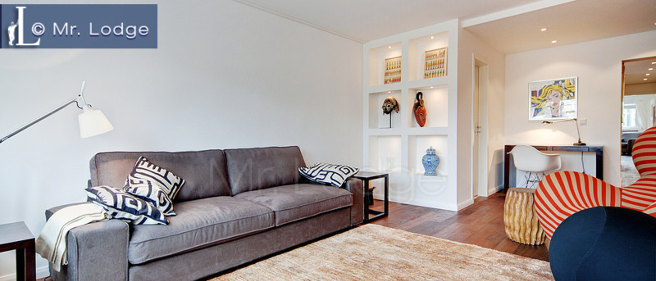 appartement avec terrasse sur le toit München Neuhausen 04 salon 6439