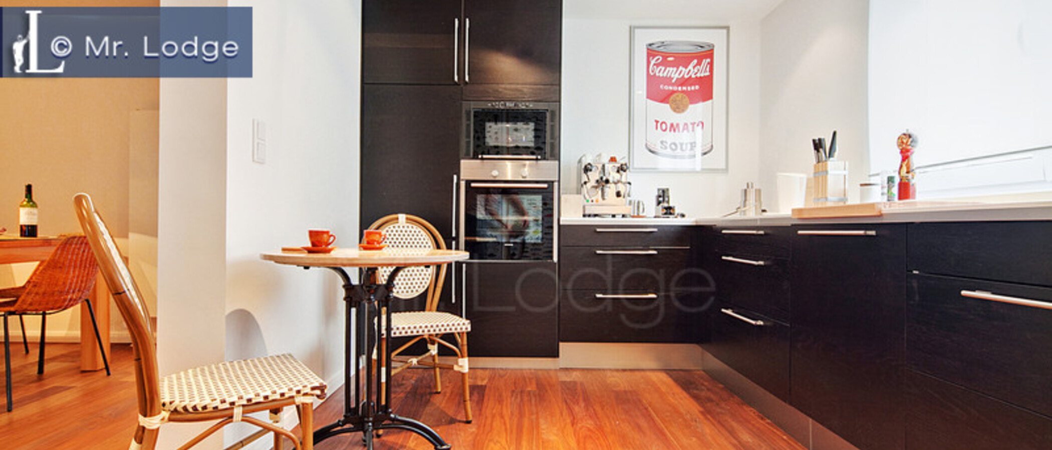 appartement avec terrasse sur le toit München Neuhausen 02 cuisine 6439