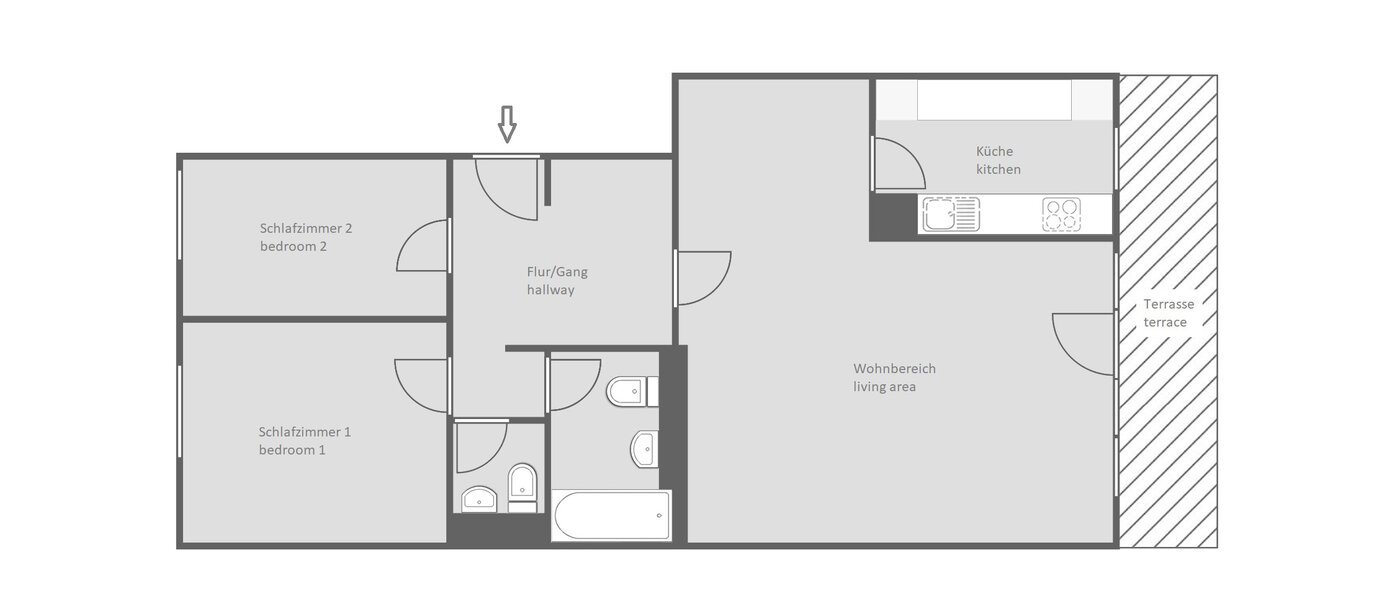 appartement München Arabellapark 01 plan d'étage 6561