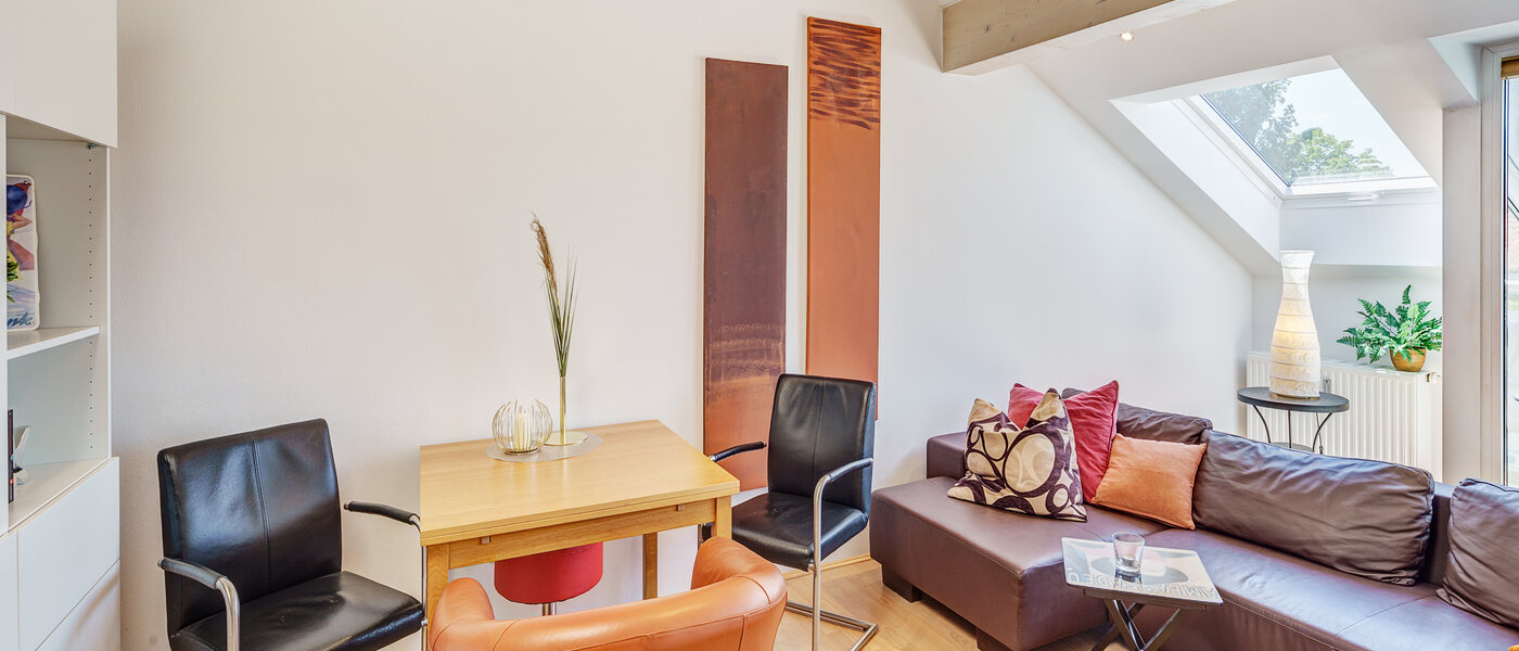 appartement sous les toits München Giesing 02 pièce à vivre 6583