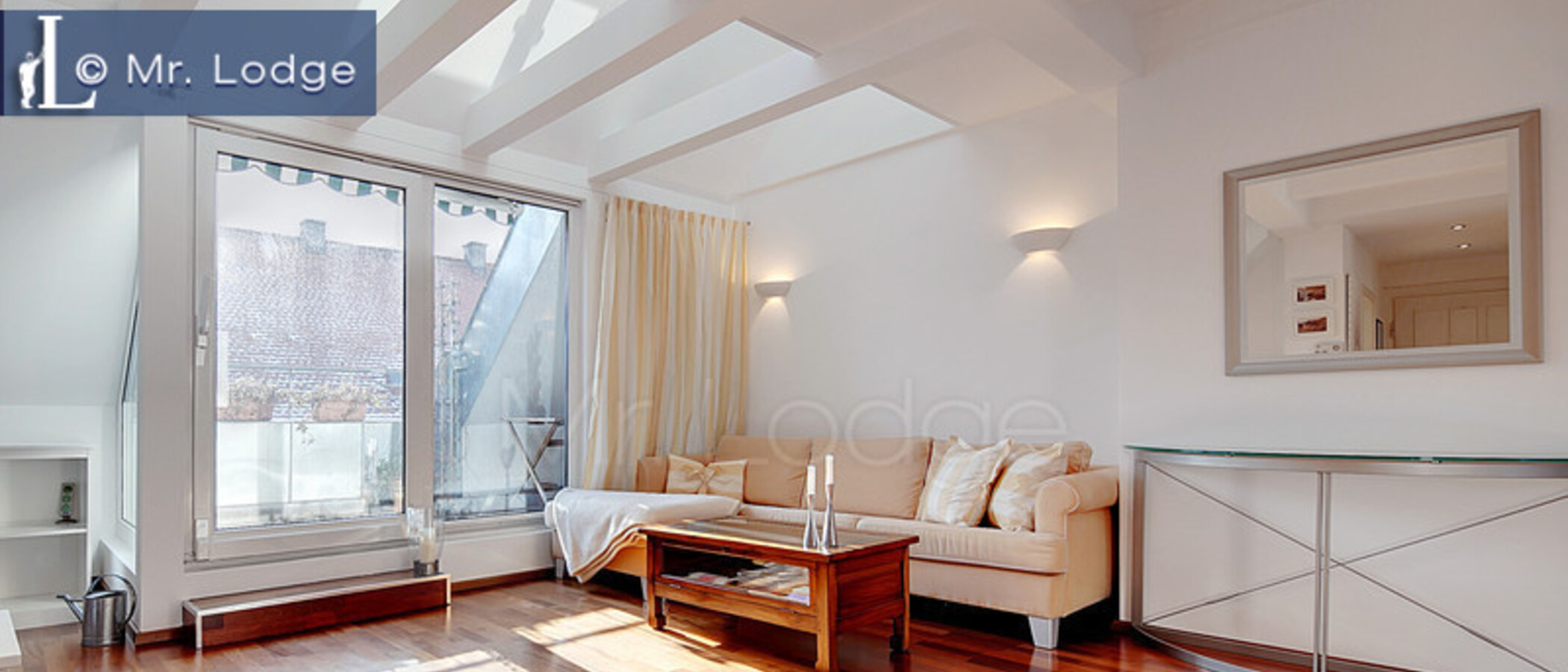 appartement avec mezzanine München Lehel 02 salon 6601