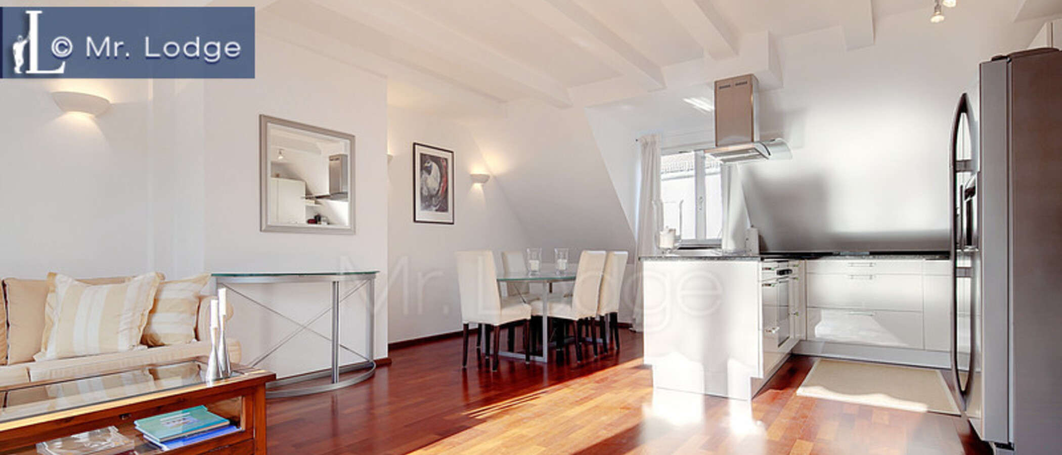 appartement avec mezzanine München Lehel 03 salon 6601