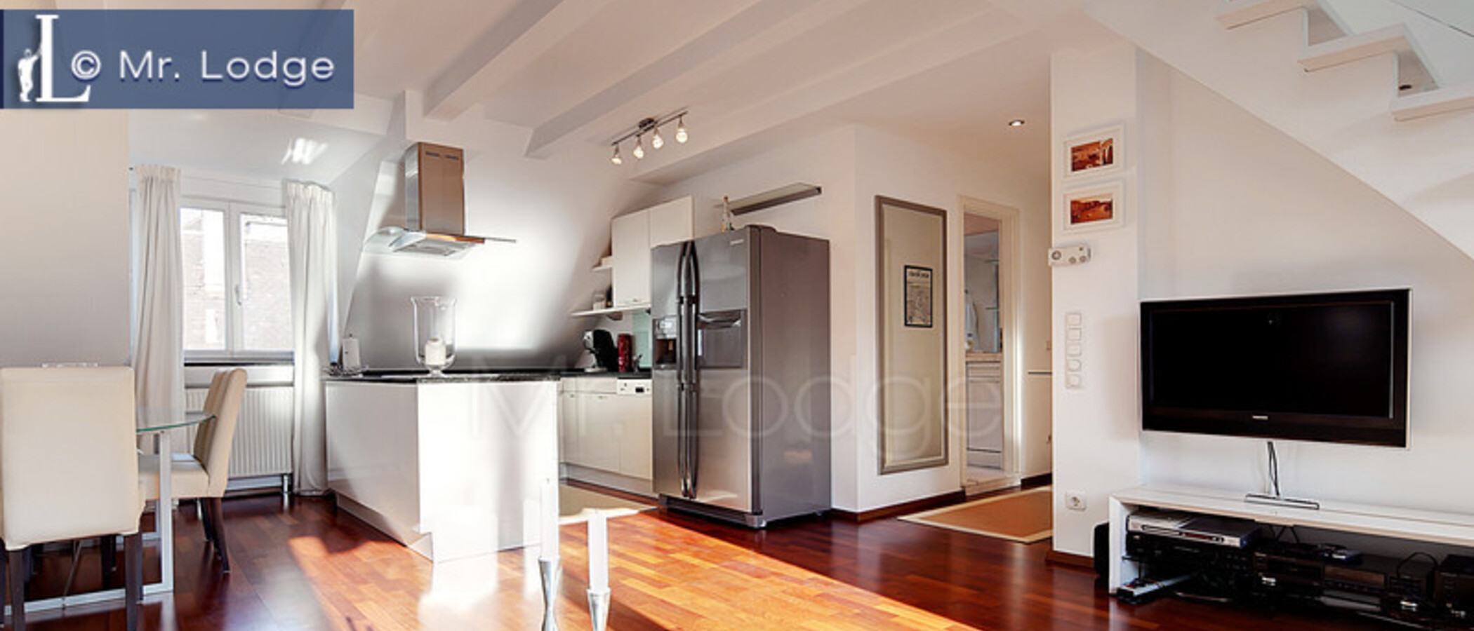 appartement avec mezzanine München Lehel 04 salon 6601