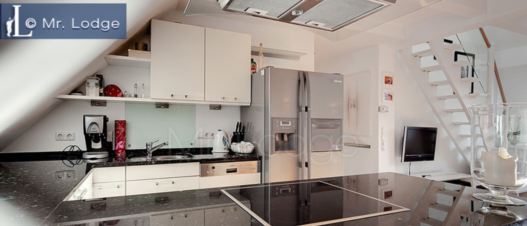 appartement avec mezzanine München Lehel 02 cuisine 6601