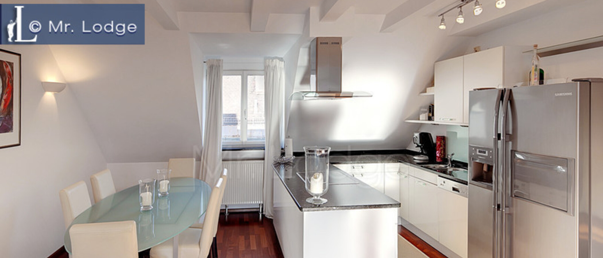 appartement avec mezzanine München Lehel 03 cuisine 6601