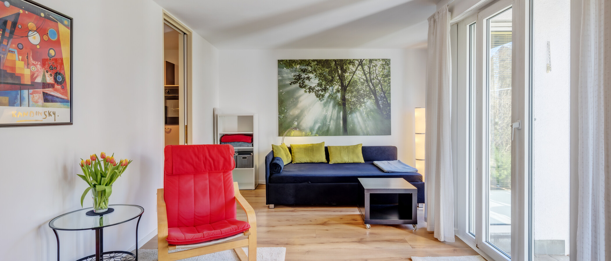appartement avec jardin München Neuhausen 01 pièce à vivre 6696