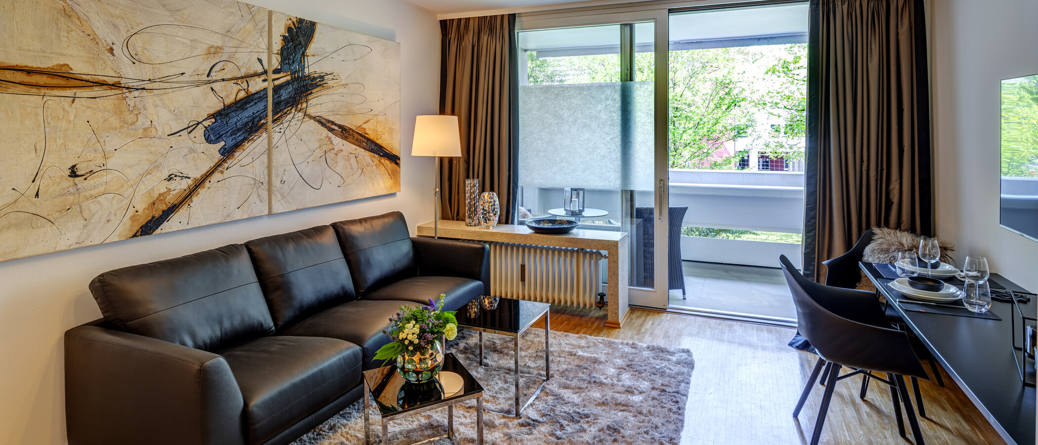 appartement München Arabellapark 01 pièce à vivre 6700