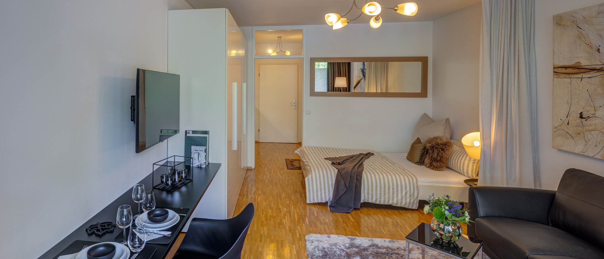 appartement München Arabellapark 02 pièce à vivre 6700