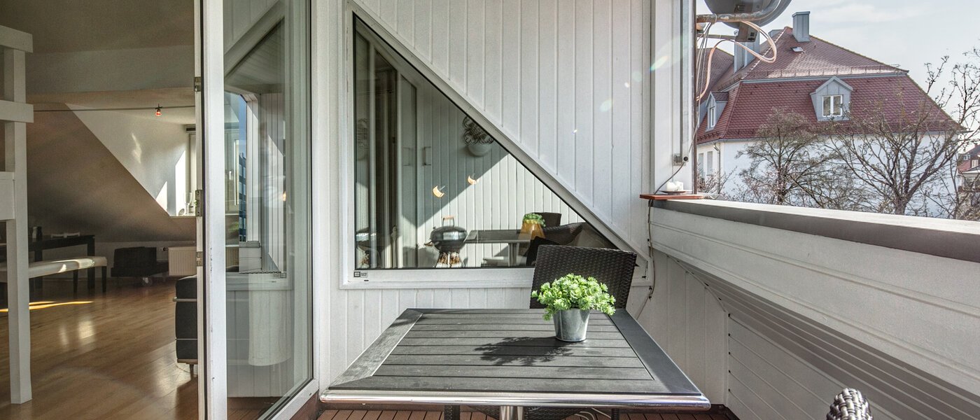 appartement avec mezzanine München Nymphenburg 03 terrasse 69