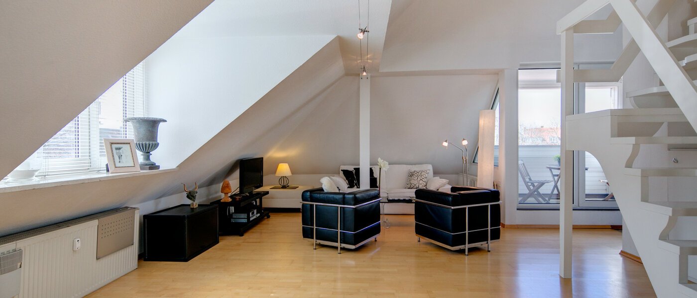 appartement avec mezzanine München Nymphenburg 03 pièce à vivre 69