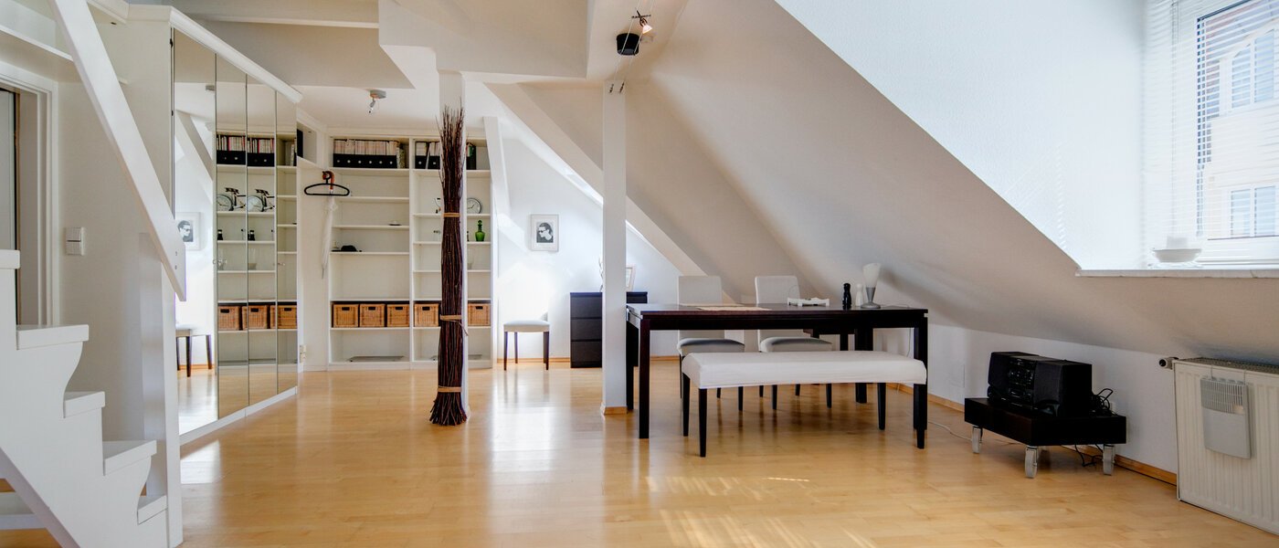 appartement avec mezzanine München Nymphenburg 05 pièce à vivre 69