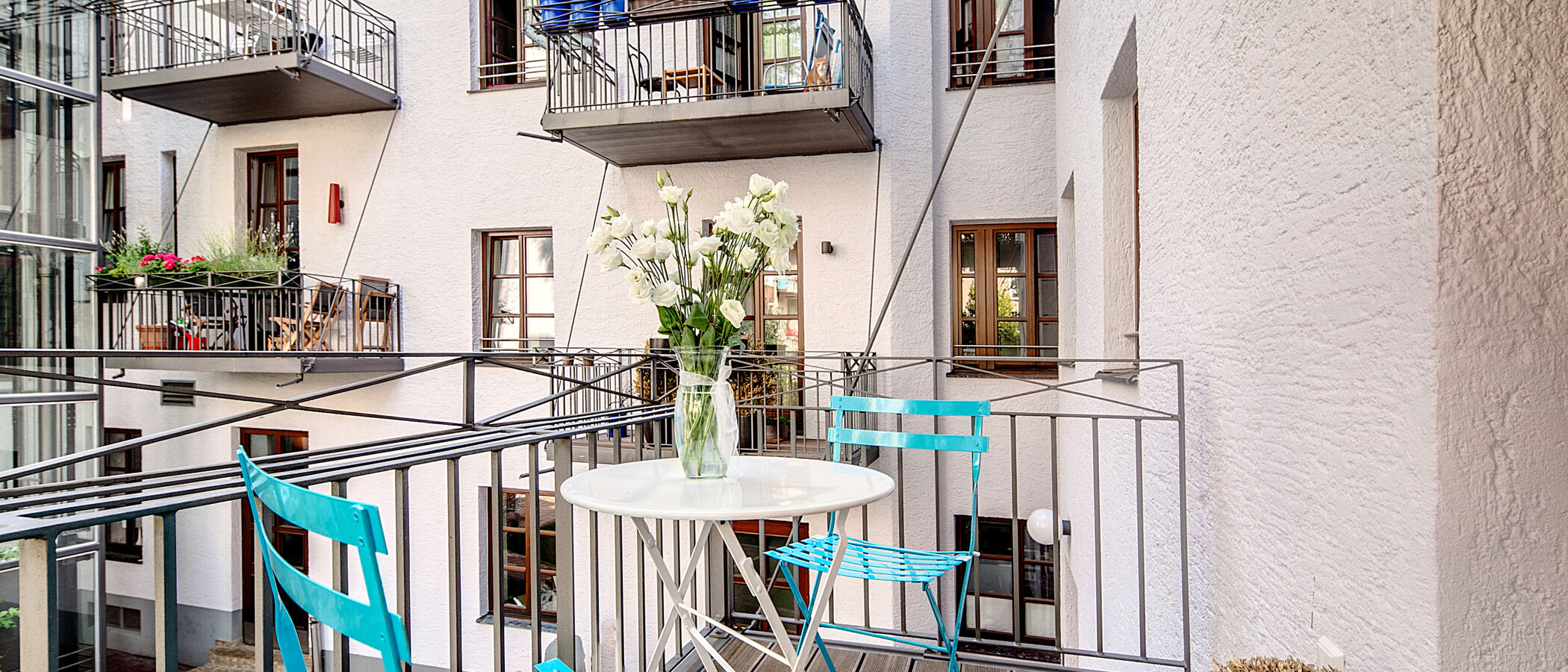 appartement München Schwabing-Nord (zw. Belgrad- & Leopoldstraße) 02 balcon 6907