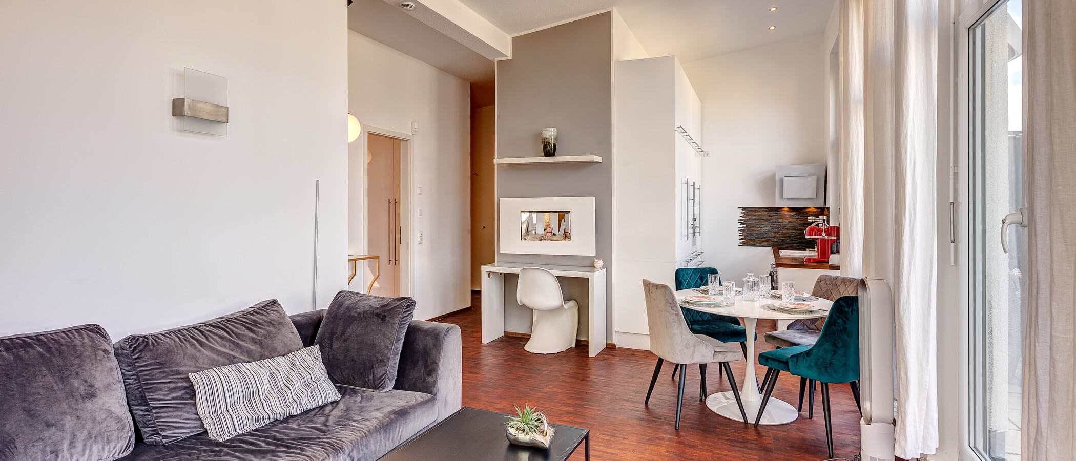 appartement avec terrasse sur le toit München Fasanerie 03 pièce à vivre 6919