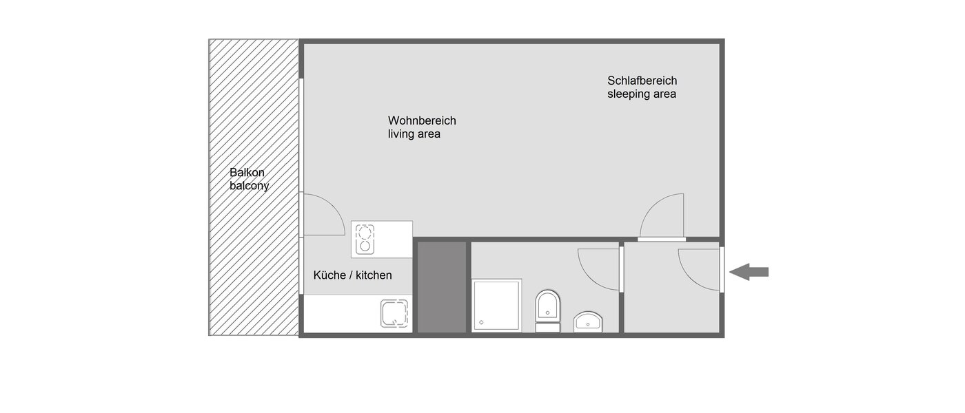 appartement München Solln 01 plan d'étage 6993