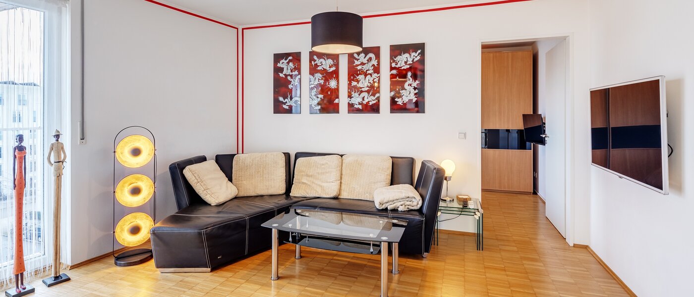 appartement avec terrasse sur le toit München Schwabing-West 02 pièce à vivre 7226