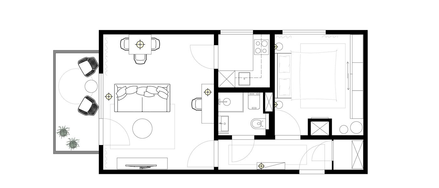 appartement München Milbertshofen 01 plan d'étage 7233