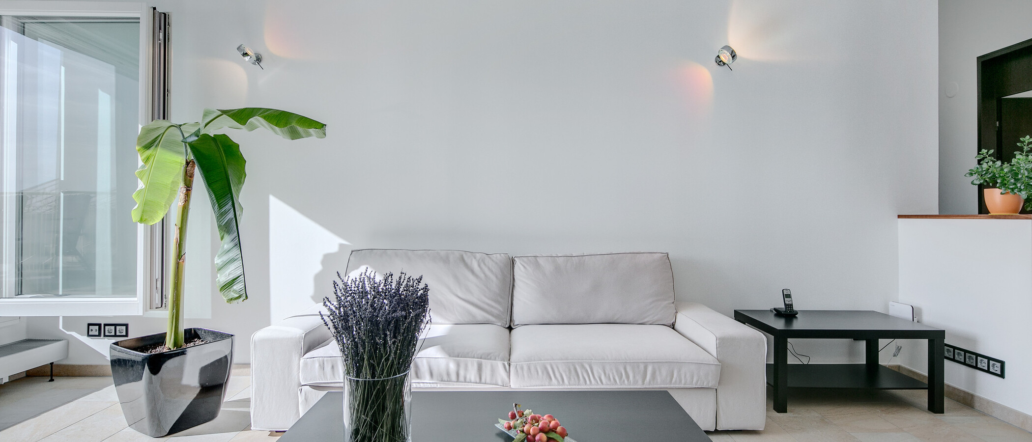 appartement avec terrasse sur le toit München Arabellapark 03 salon 7279
